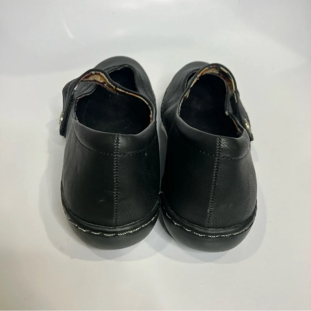 Soft style by hush puppies black leather mary Jane Shoes size 8.5‎